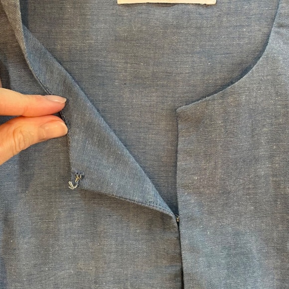 Emerson Fry Chambray A-line Mod Top S - Picture 6 of 7